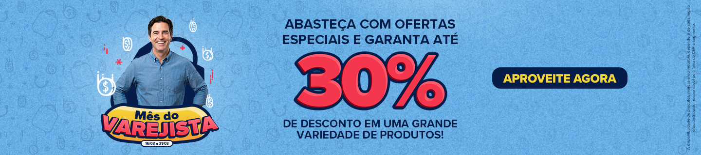 Banner promoção geral Mês do Varejista 2026