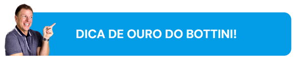Banner com o apresentador Ciro Bottini apontando para o lado, contendo o texto 'Dica de Ouro do Bottini!'. O selo indica recomendações exclusivas de produtos para o Mês do Varejista no Compra Agora.