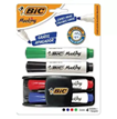 Kit Marcador Bic para quadro branco com apagador