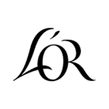 Logotipo oficial do Café L'OR, destacando a mais nova adição da indústria JDE no ecossistema Compra Agora